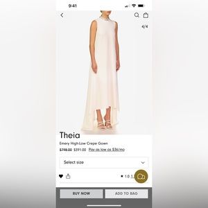 THEIA EMERY CREPE GOWN - SOLD OUT!!!!!